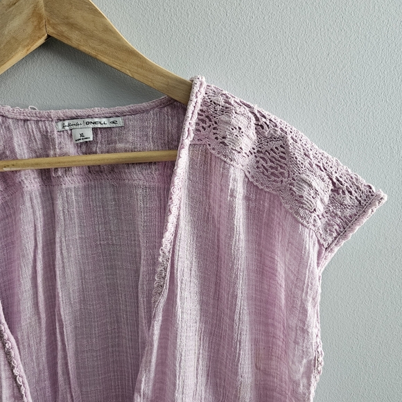 O'neill Saltwater Lavender Coverup Romper XL - Picture 7 of 9